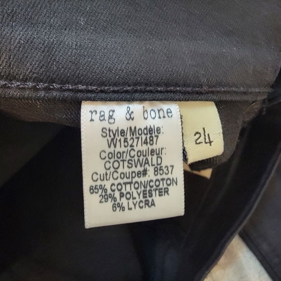 Rag & Bone Zipper Capri Jean in Cotswald 24 - Picture 9 of 13